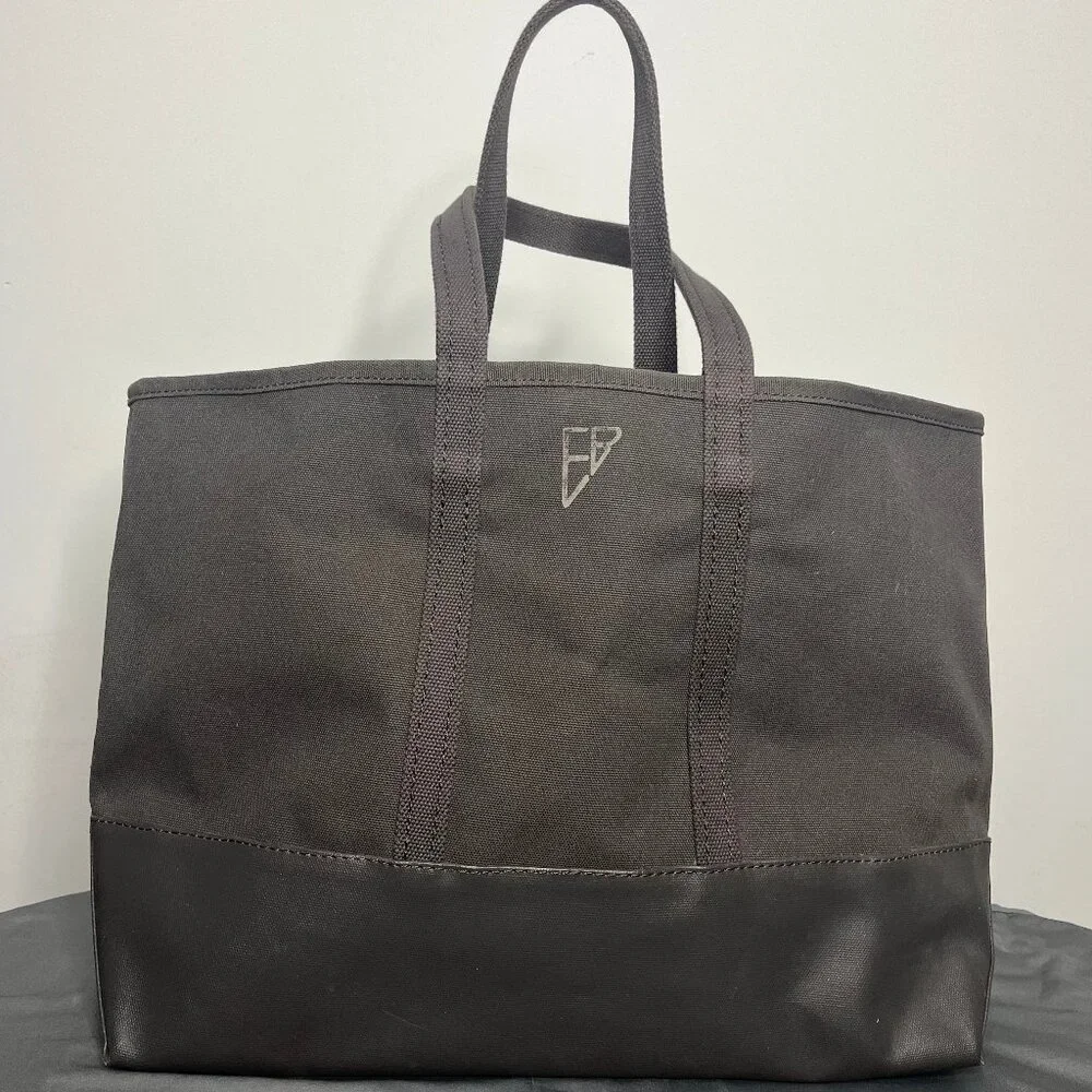 Eddie Bauer Boat Tote XL Waxed Canvas Bag Well Seasoned Outdoor Utility Garden - Picture 1 of 15